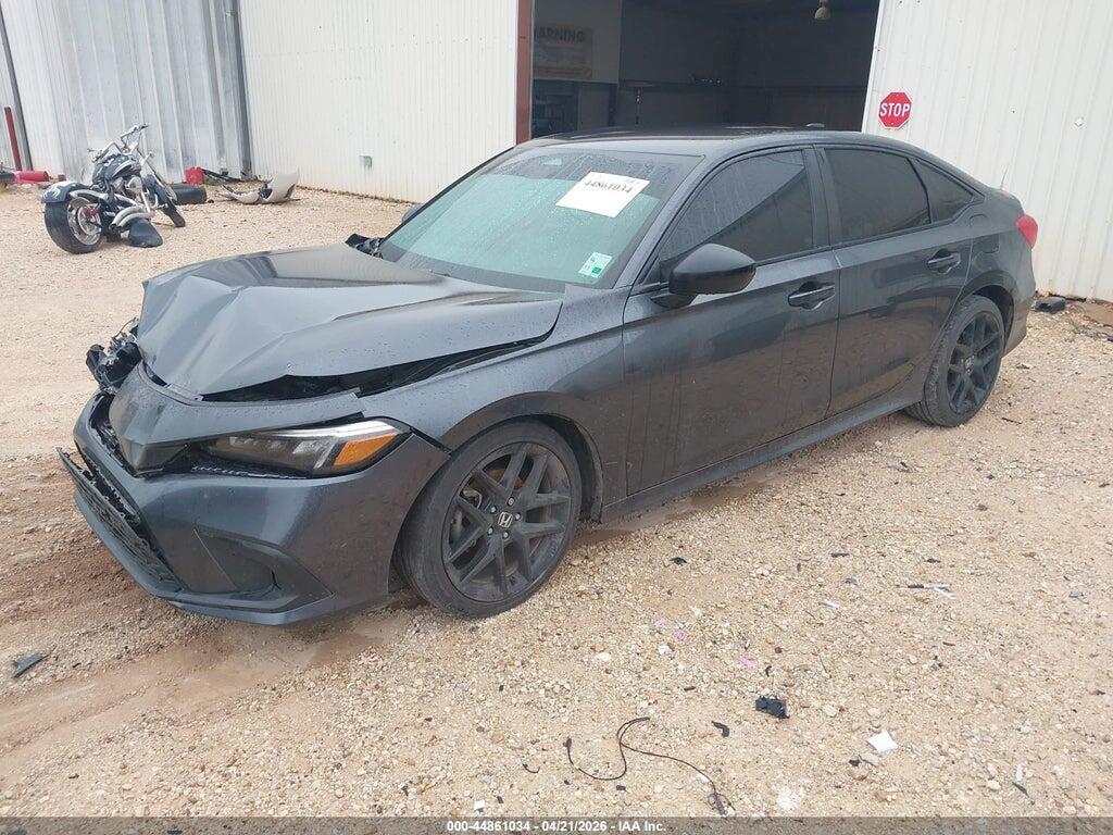2HGFE2F51NH588795 2022 HONDA CIVIC photo no. 2