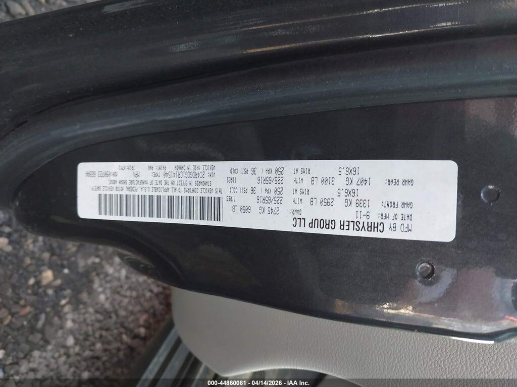 2C4RDGCG1CR141540 2012 DODGE GRAND CARAVAN photo no. 9