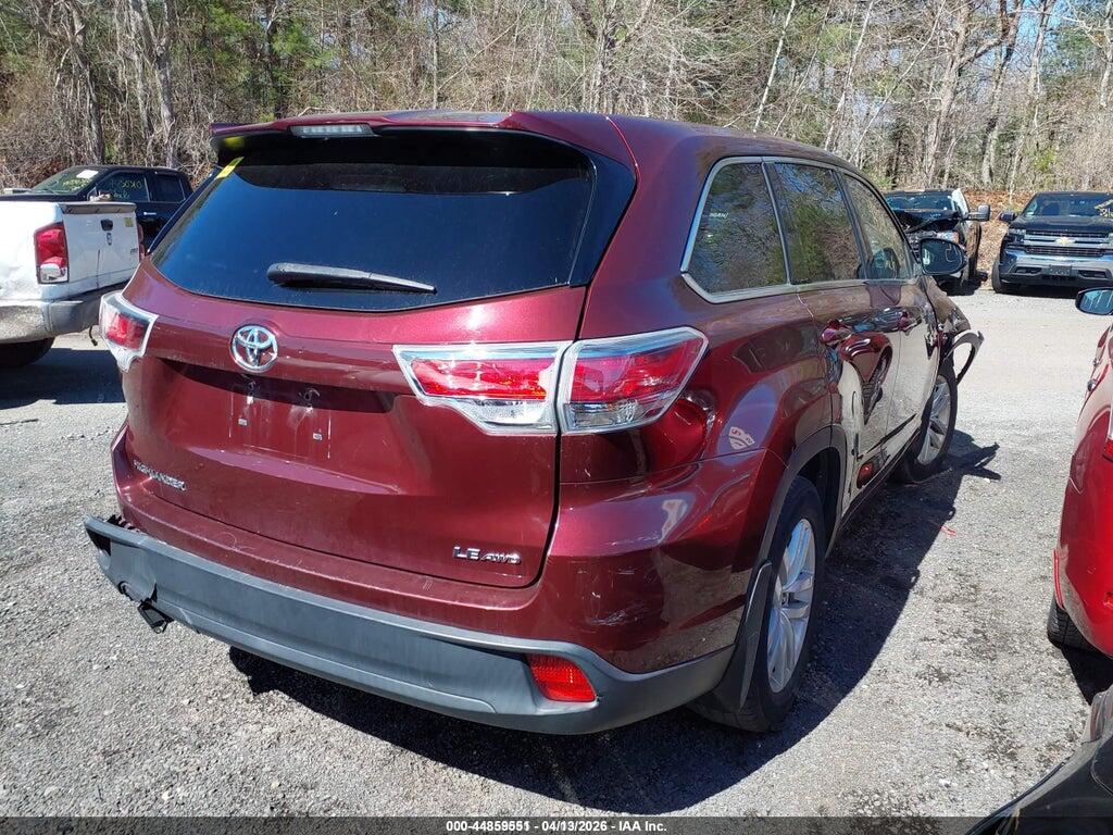 5TDBKRFH2FS126631 2015 TOYOTA HIGHLANDER photo no. 4