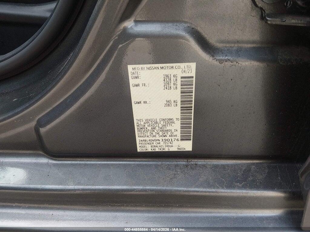 1N4BL4DV0PN390176 2023 NISSAN ALTIMA photo no. 9