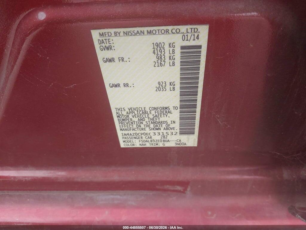 1N4AZ0CP0EC331532 2014 NISSAN LEAF photo no. 9
