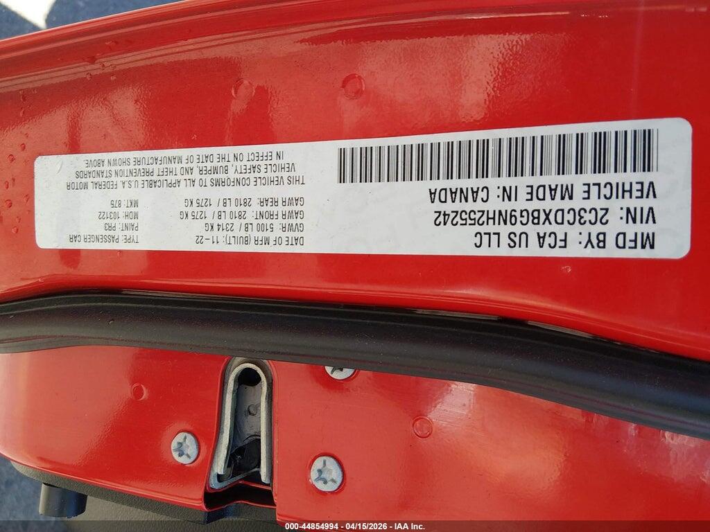 2C3CDXBG9NH255242 2022 DODGE CHARGER photo no. 9