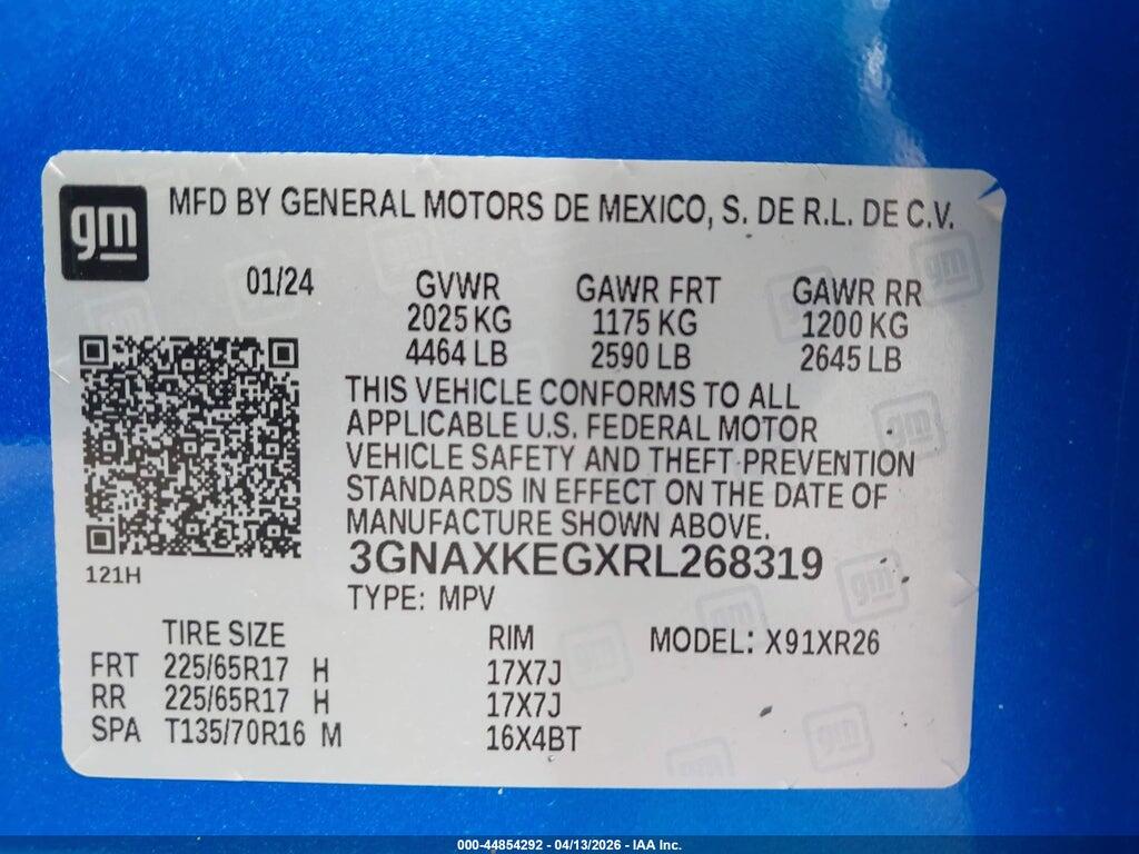 3GNAXKEGXRL268319 2024 CHEVROLET EQUINOX photo no. 9