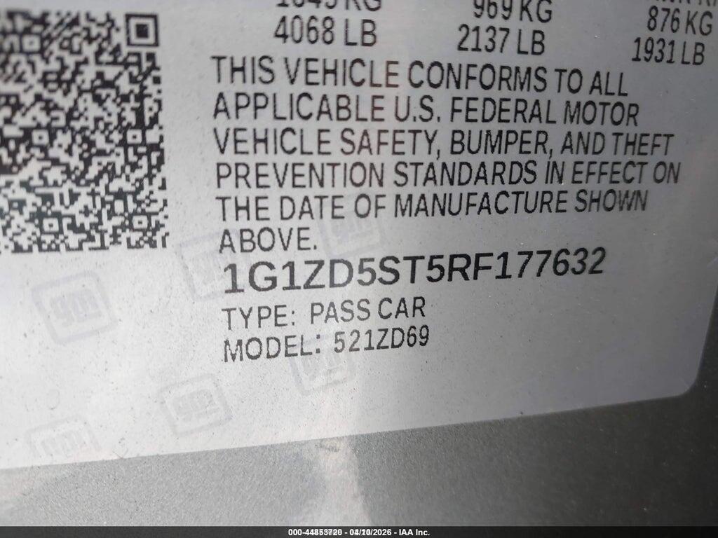 1G1ZD5ST5RF177632 2024 CHEVROLET MALIBU photo no. 9