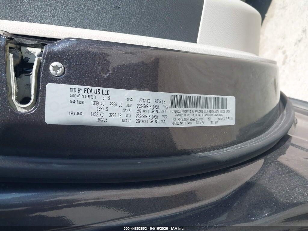 2C4RC1GG4LR120675 2020 CHRYSLER PACIFICA photo no. 9
