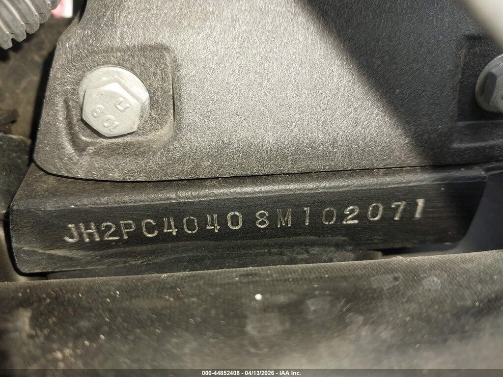 JH2PC40408M102071 2008 HONDA CBR600 photo no. 10