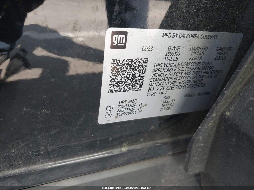 KL77LGE28RC079550 2024 CHEVROLET TRAX photo no. 9