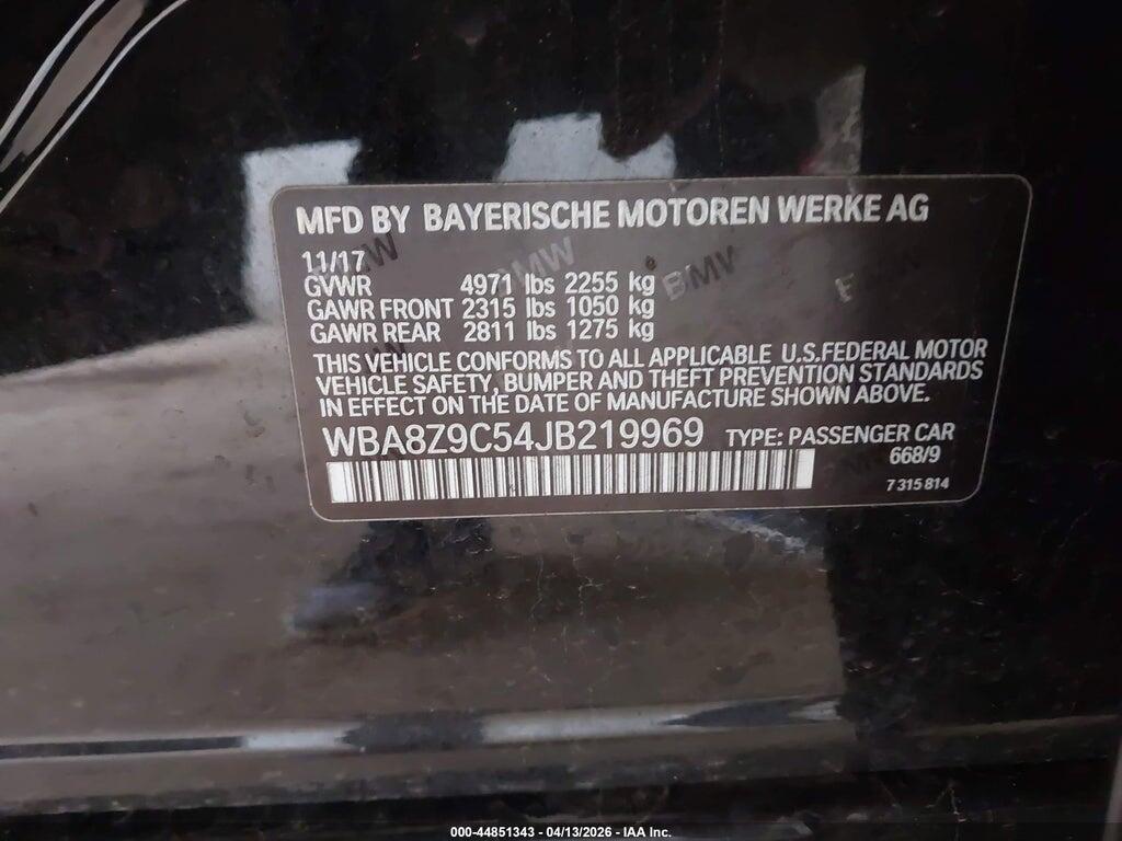 WBA8Z9C54JB219969 2018 BMW 330I GRAN TURISMO photo no. 9