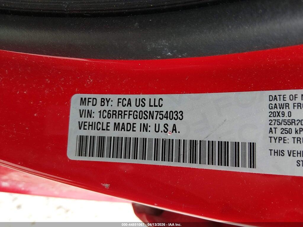 1C6RRFFG0SN754033 2025 RAM 1500 photo no. 9