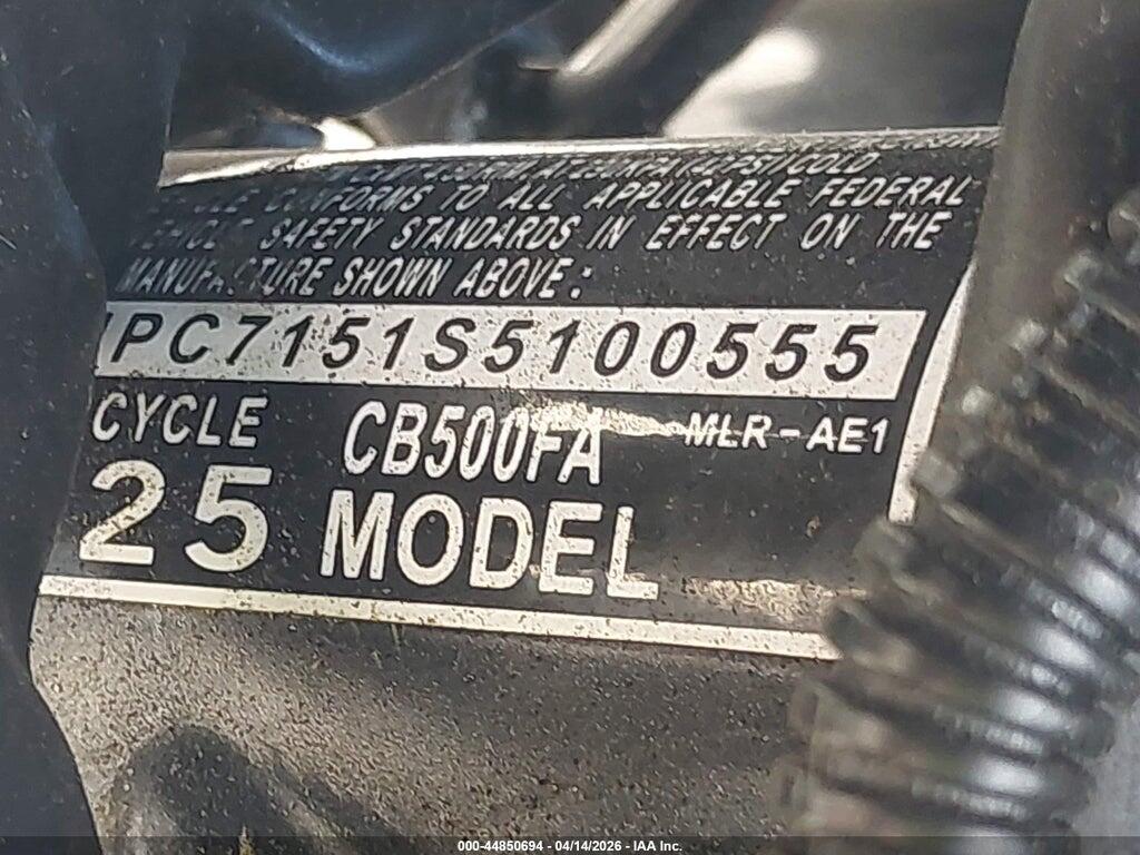 MLHPC7151S5100555 2025 HONDA CB500 photo no. 10