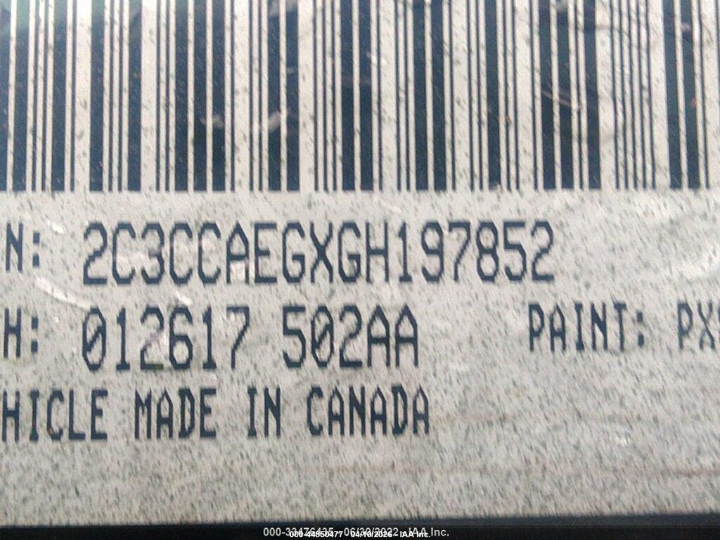 2C3CCAEGXGH197852 2016 CHRYSLER 300 photo no. 9