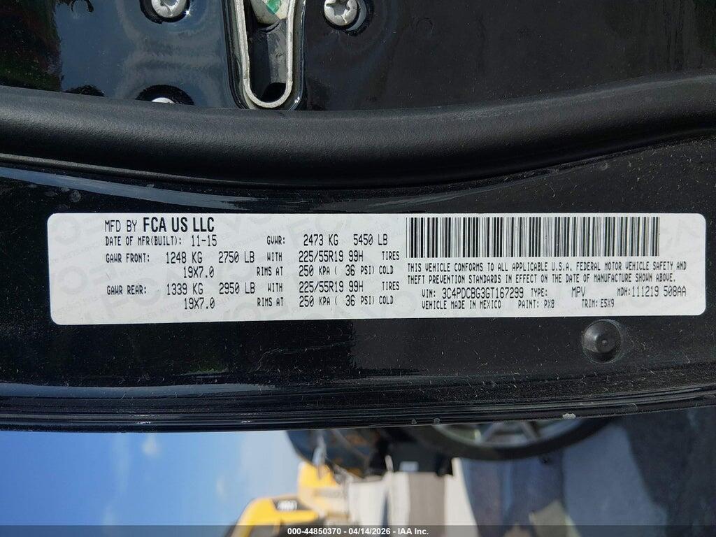3C4PDCBG3GT167299 2016 DODGE JOURNEY photo no. 9