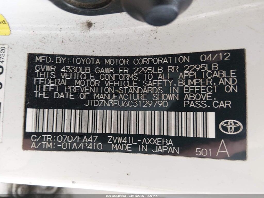 JTDZN3EU6C3129790 2012 TOYOTA PRIUS V photo no. 9