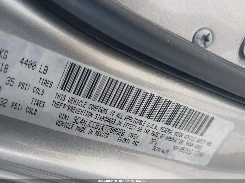 3C4NJCCB1KT788620 2019 JEEP COMPASS photo no. 9
