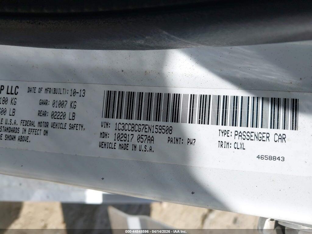 1C3CCBCG7EN159508 2014 CHRYSLER 200 photo no. 9