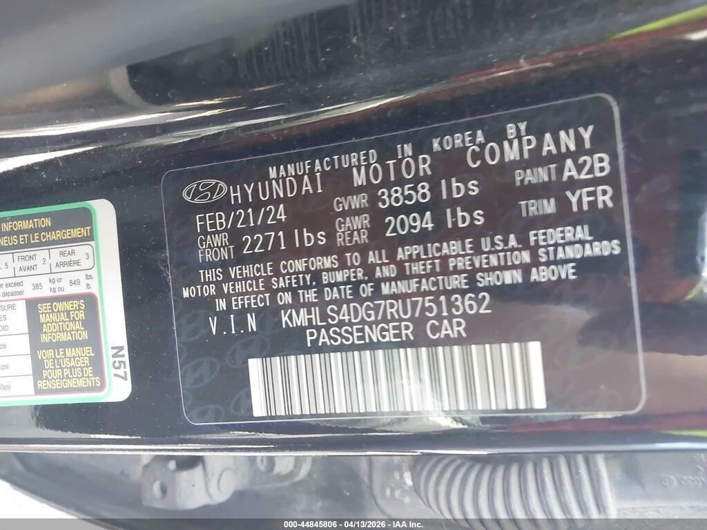 KMHLS4DG7RU751362 2024 HYUNDAI ELANTRA photo no. 9