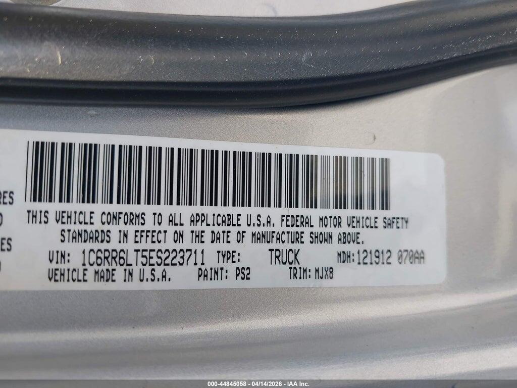 1C6RR6LT5ES223711 2014 RAM 1500 photo no. 9