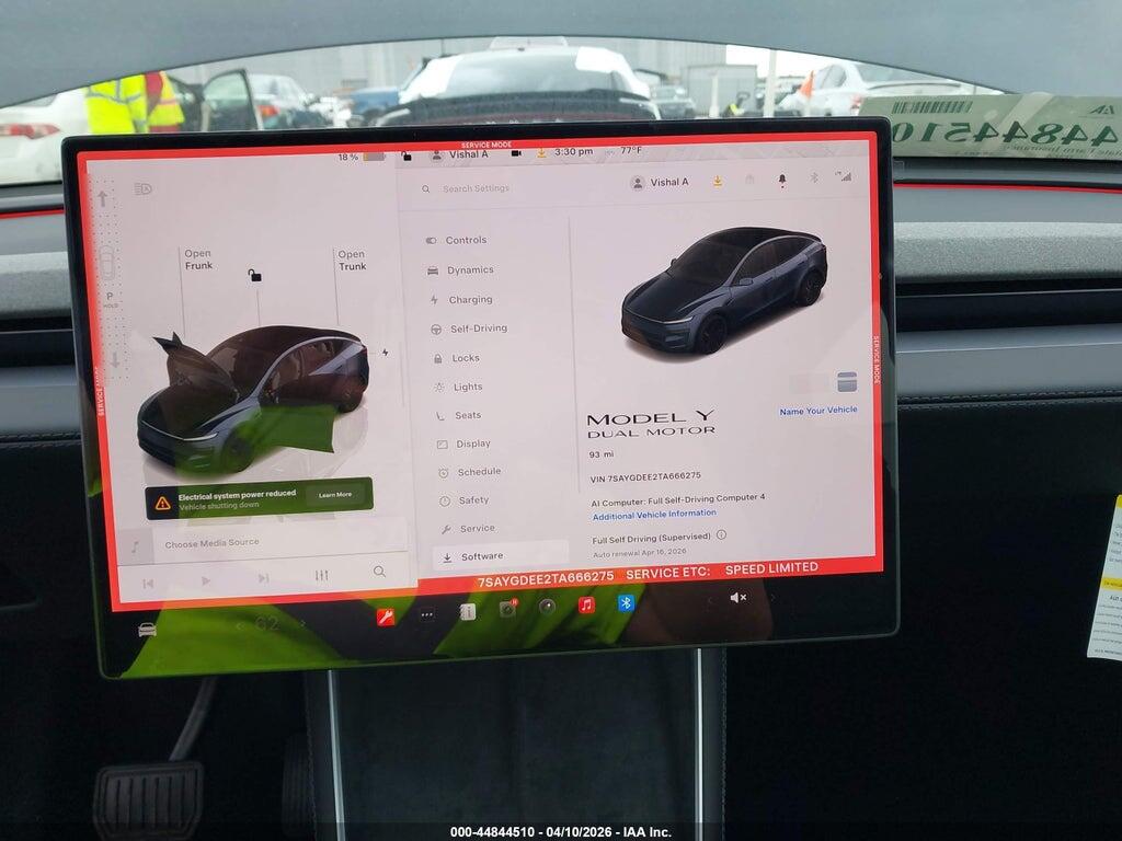 7SAYGDEE2TA666275 2026 TESLA MODEL Y photo no. 7