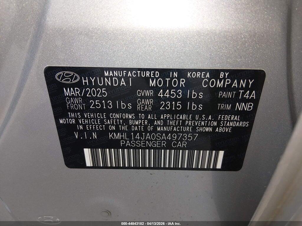 KMHL14JA0SA497357 2025 HYUNDAI SONATA photo no. 9