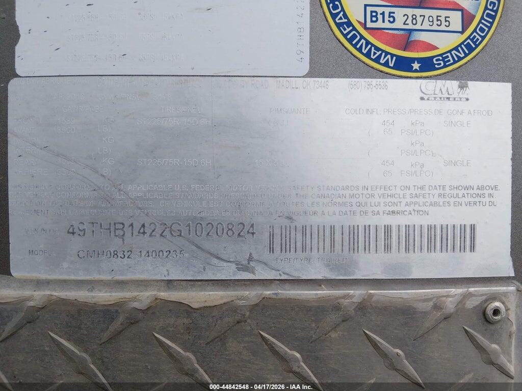49THB1422G1020824 2016 CONTRACT MANUFACTURING  TRAILER photo no. 9