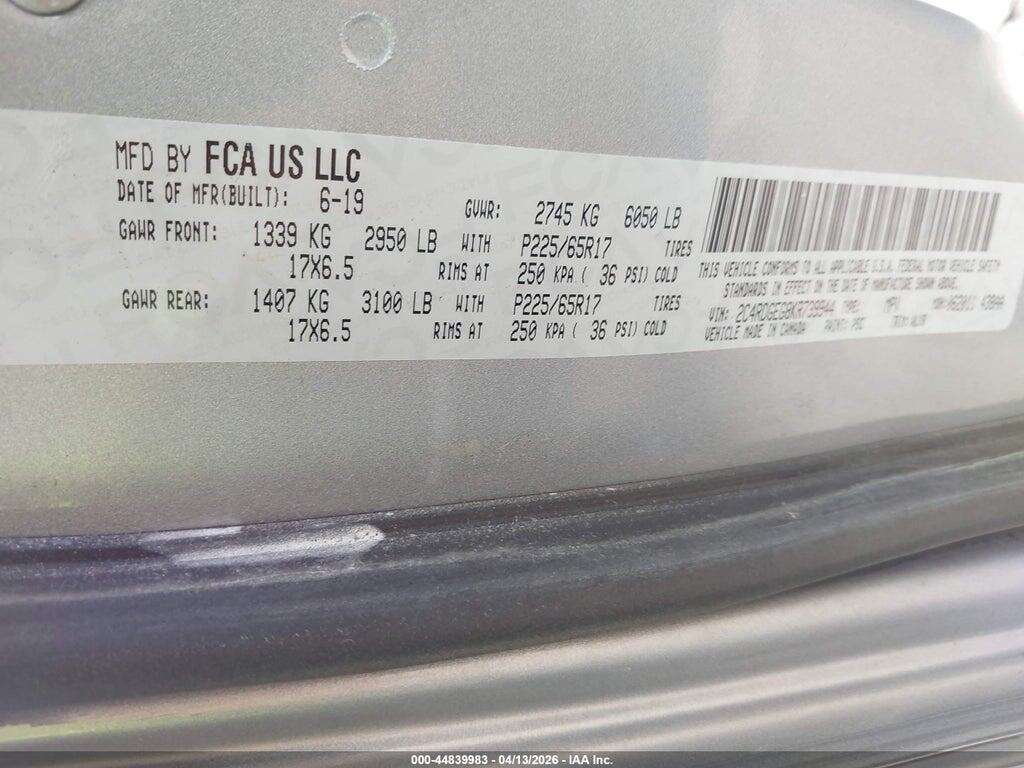 2C4RDGEG8KR739944 2019 DODGE GRAND CARAVAN photo no. 9