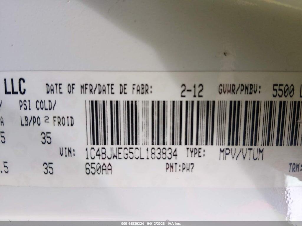 1C4BJWEG5CL183834 2012 JEEP WRANGLER UNLIMITED photo no. 9