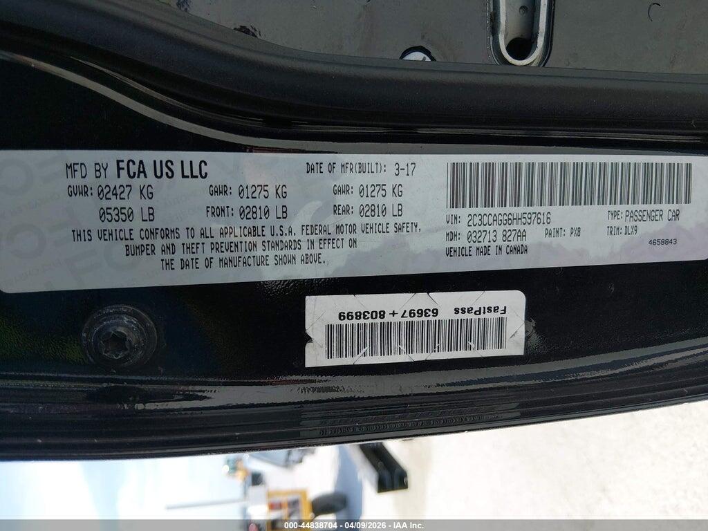 2C3CCAGG6HH597616 2017 CHRYSLER 300 photo no. 9