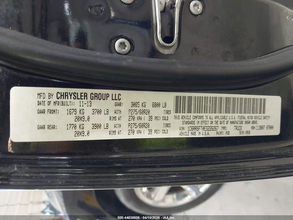 1C6RR6FT0ES226267 2014 RAM 1500 photo no. 9