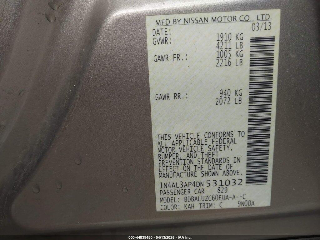 1N4AL3AP4DN531032 2013 NISSAN ALTIMA photo no. 9