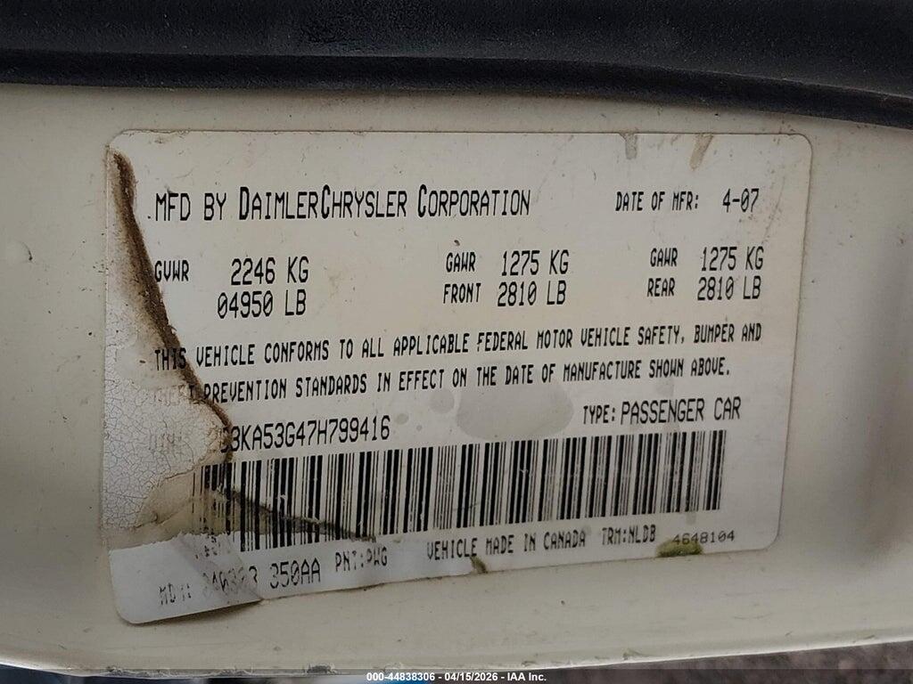 2C3KA53G47H799416 2007 CHRYSLER 300 photo no. 9