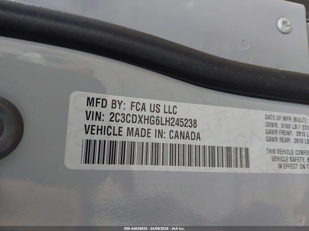 2C3CDXHG6LH245238 2020 DODGE CHARGER photo no. 9