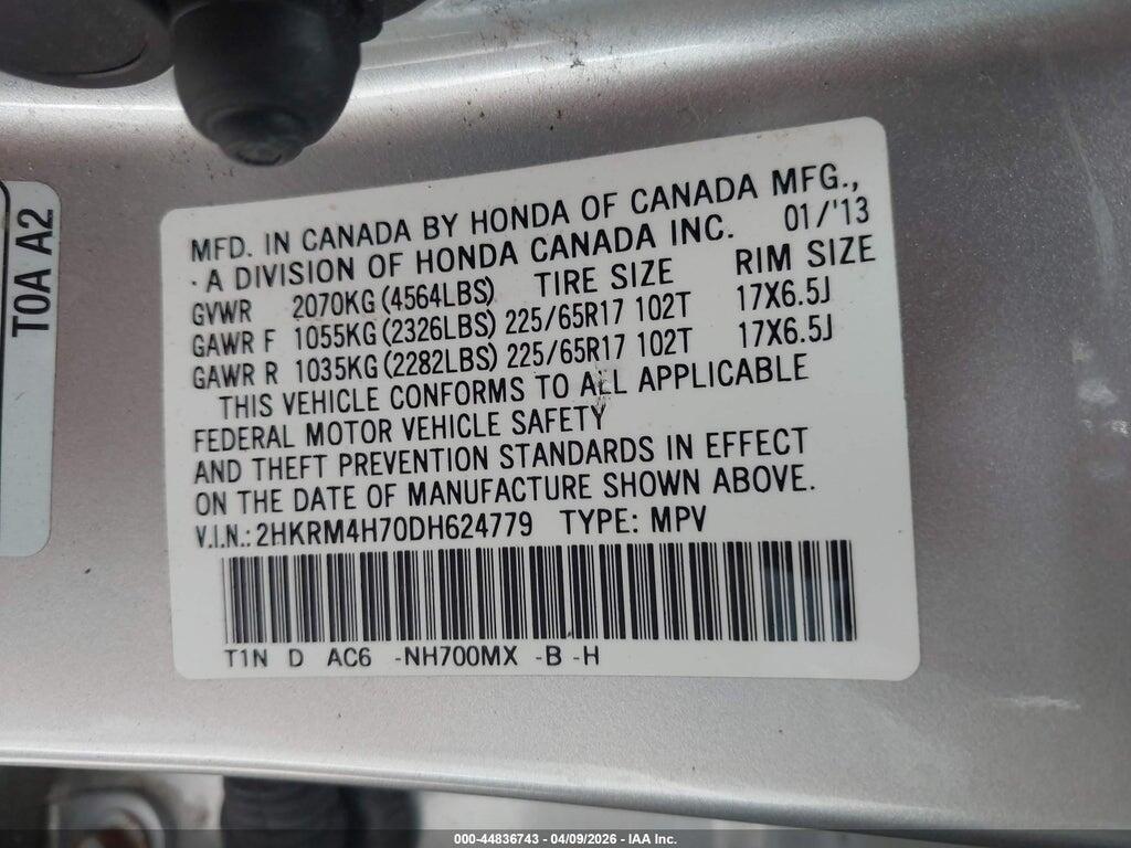 2HKRM4H70DH624779 2013 HONDA CR-V photo no. 9