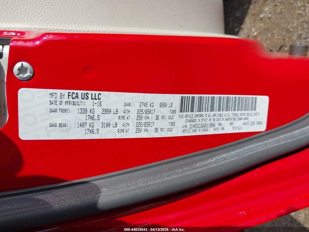 2C4RDGCG8GR219964 2016 DODGE GRAND CARAVAN photo no. 9