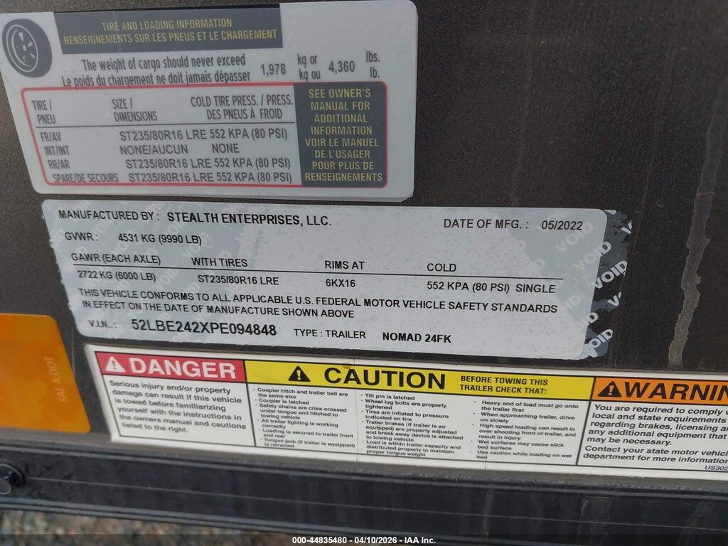 52LBE242XPE094848 2023 NOMAD OTHER photo no. 9
