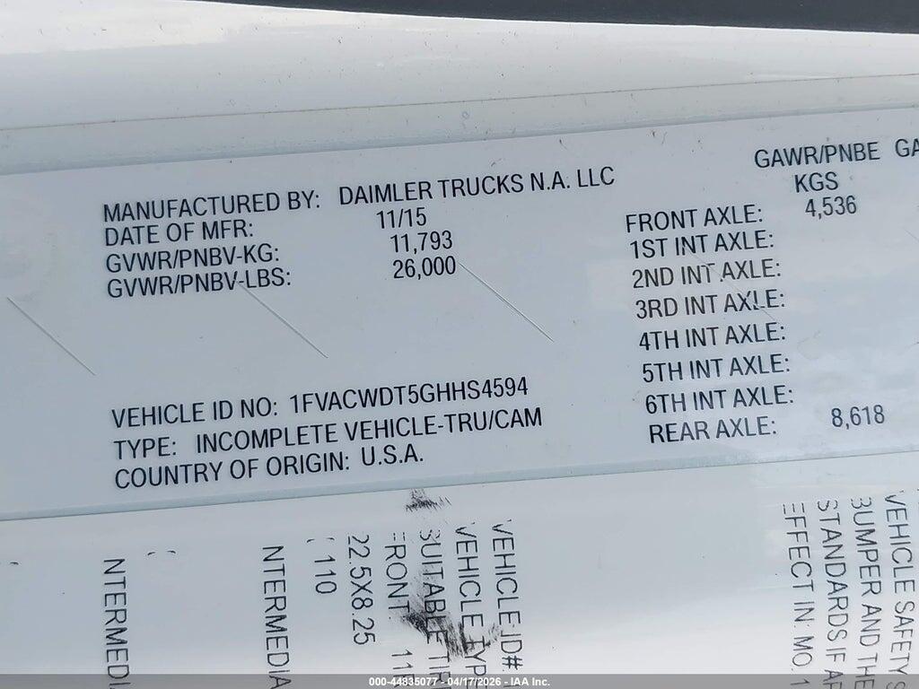 1FVACWDT5GHHS4594 2016 FREIGHTLINER M2 photo no. 8