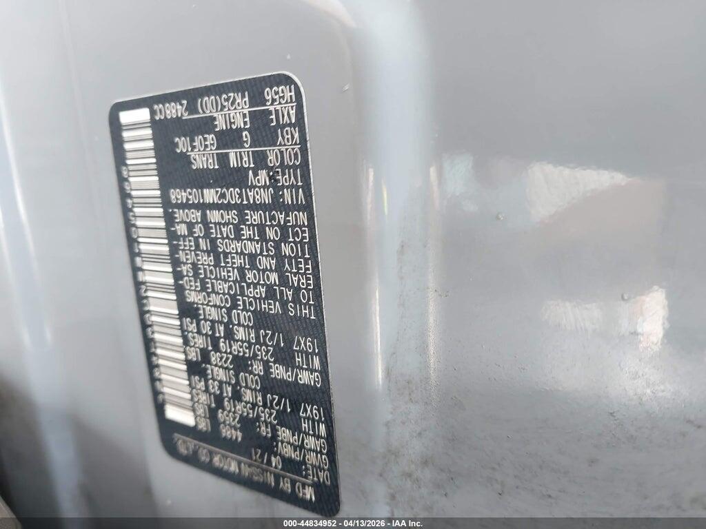 JN8AT3DC2MW105468 2021 NISSAN ROGUE photo no. 9