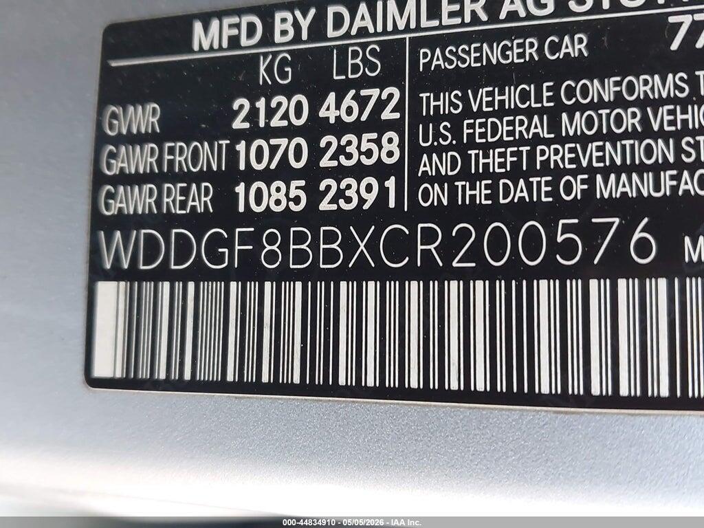 WDDGF8BBXCR200576 2012 MERCEDES-BENZ C 300 photo no. 9