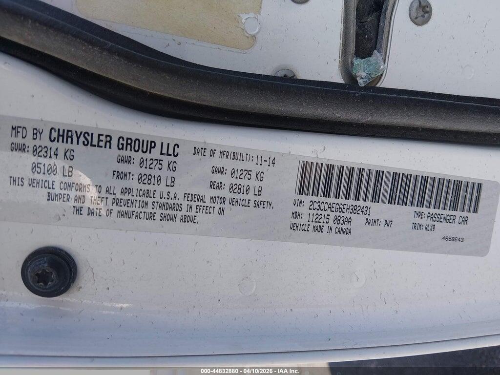 2C3CCAEG6EH382431 2014 CHRYSLER 300C photo no. 9
