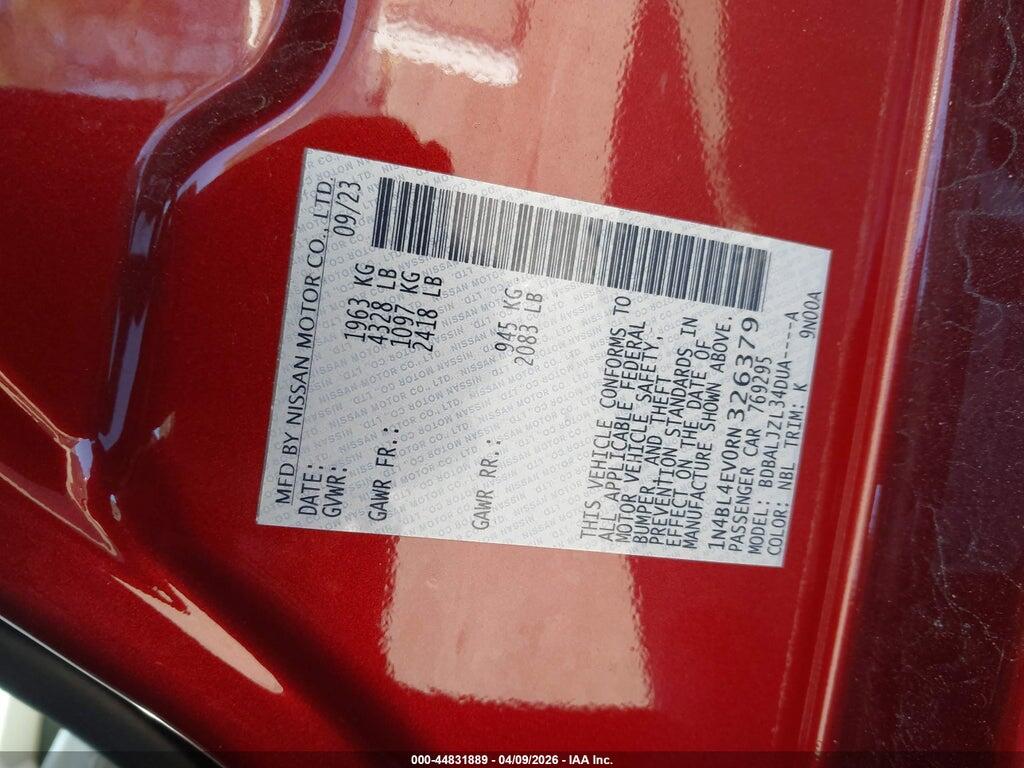 1N4BL4EV0RN326379 2024 NISSAN ALTIMA photo no. 9