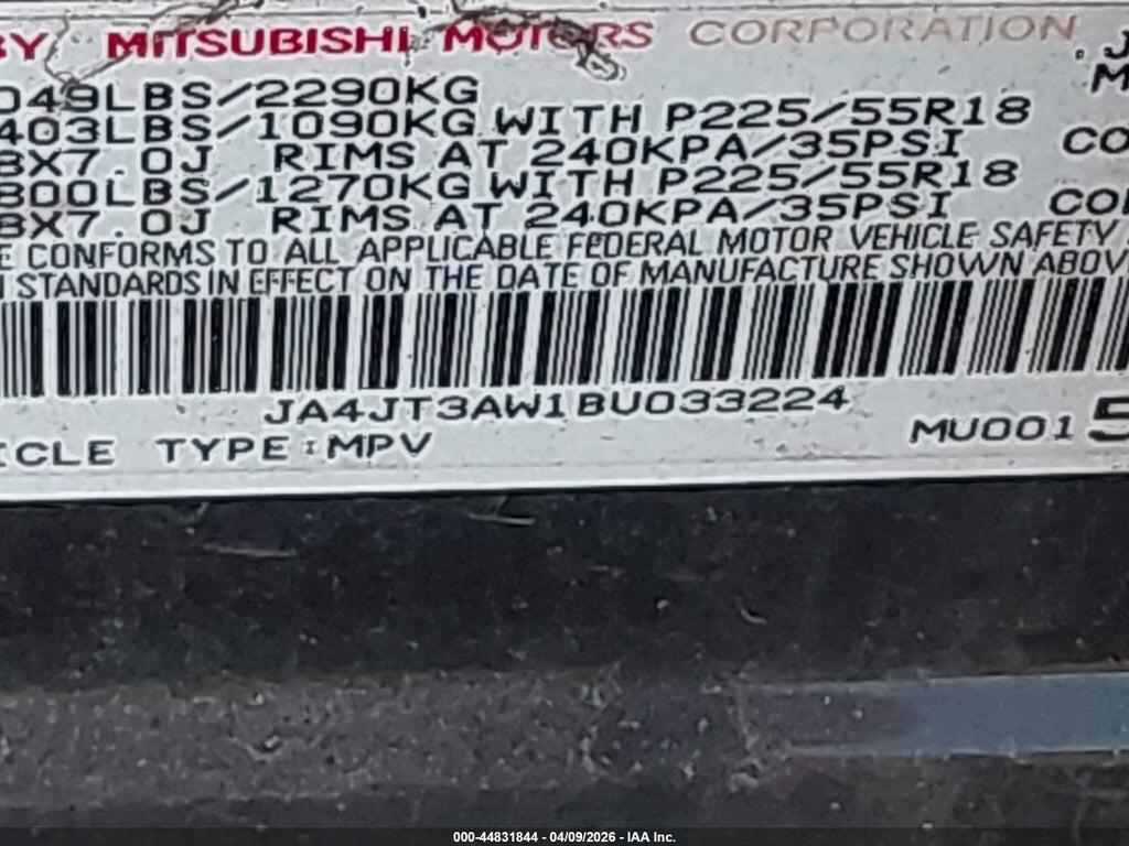 JA4JT3AW1BU033224 2011 MITSUBISHI OUTLANDER photo no. 9