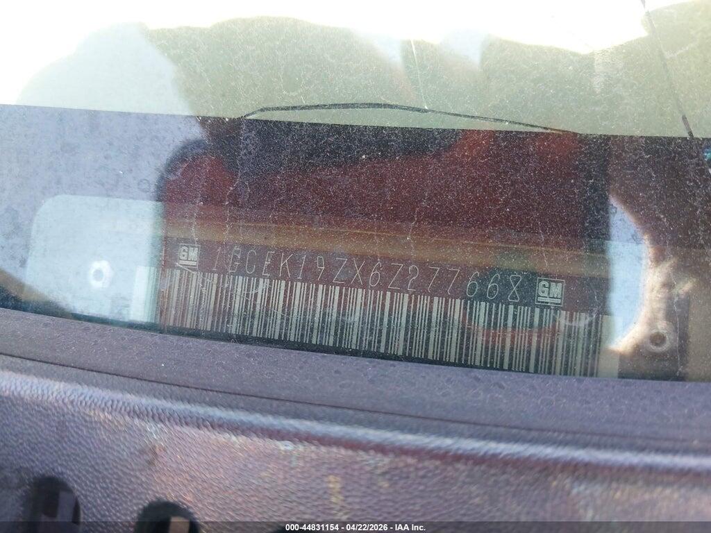 1GCEK19ZX6Z277668 2006 CHEVROLET SILVERADO 1500 photo no. 9