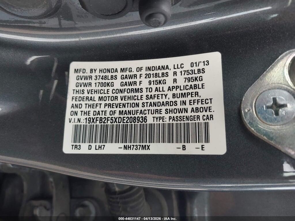 19XFB2F5XDE208936 2013 HONDA CIVIC photo no. 9