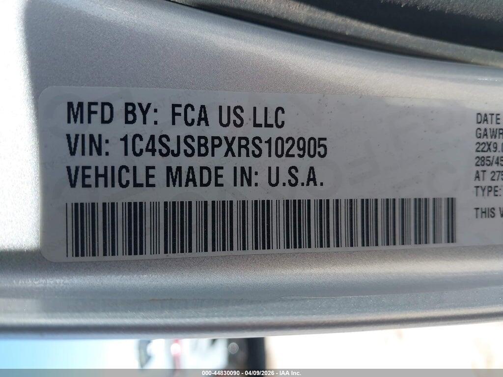 1C4SJSBPXRS102905 2024 JEEP WAGONEER L photo no. 9