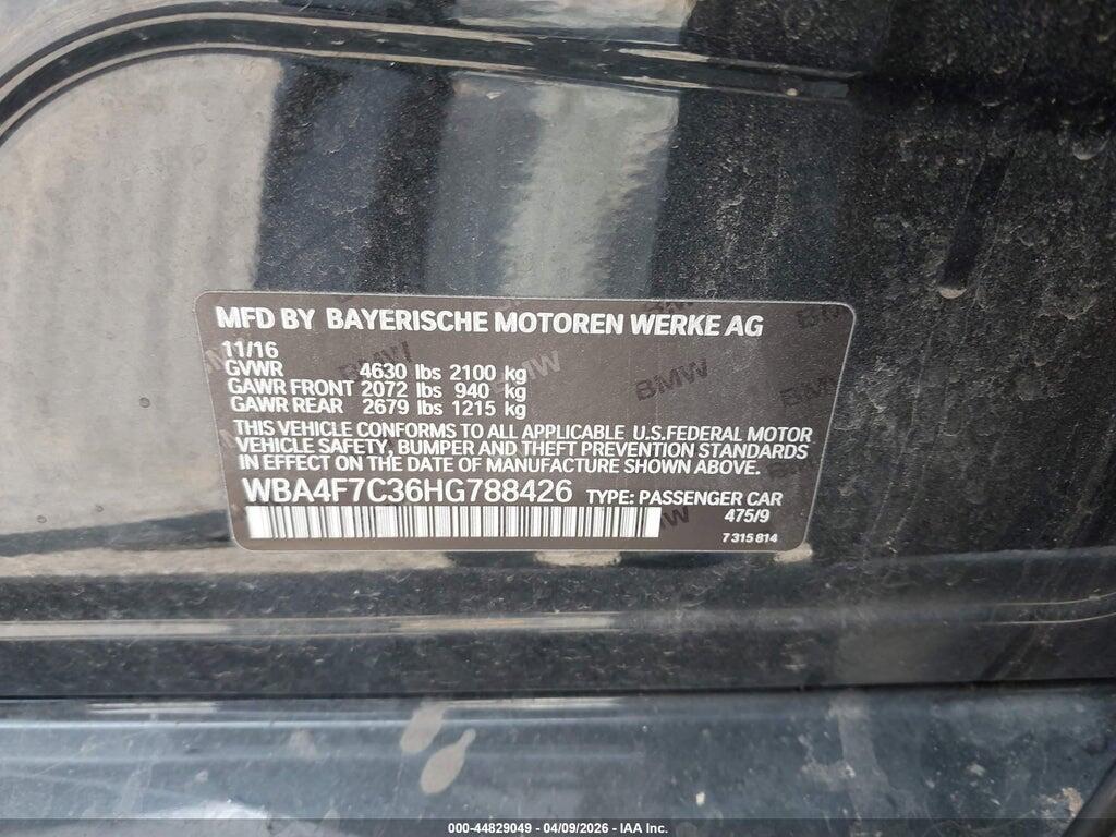 WBA4F7C36HG788426 2017 BMW 430I GRAN COUPE photo no. 9