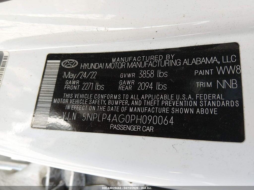 5NPLP4AG0PH090064 2023 HYUNDAI ELANTRA photo no. 9