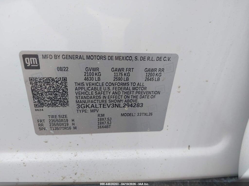 3GKALTEV3NL294283 2022 GMC TERRAIN photo no. 9