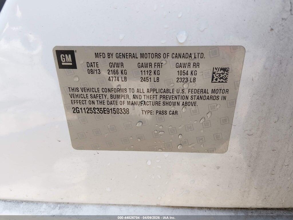 2G1125S35E9150338 2014 CHEVROLET IMPALA photo no. 9