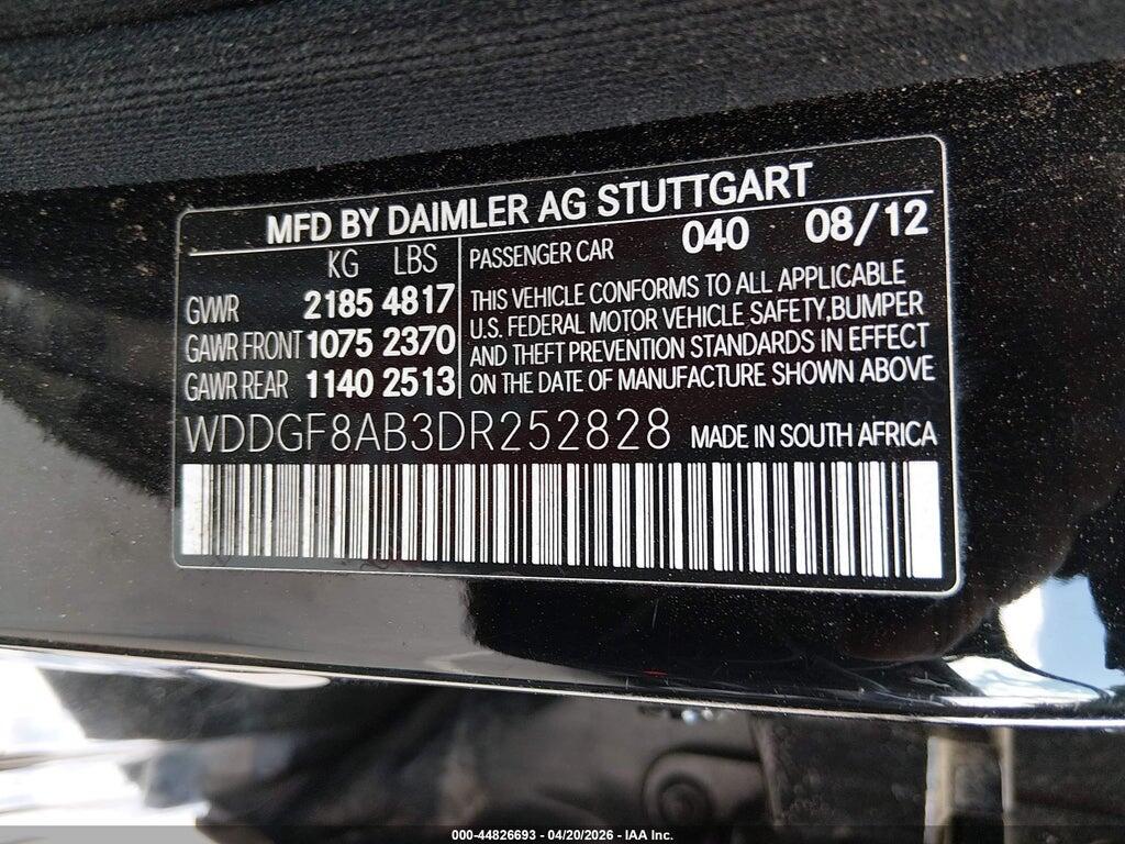 WDDGF8AB3DR252828 2013 MERCEDES-BENZ C 300 photo no. 9