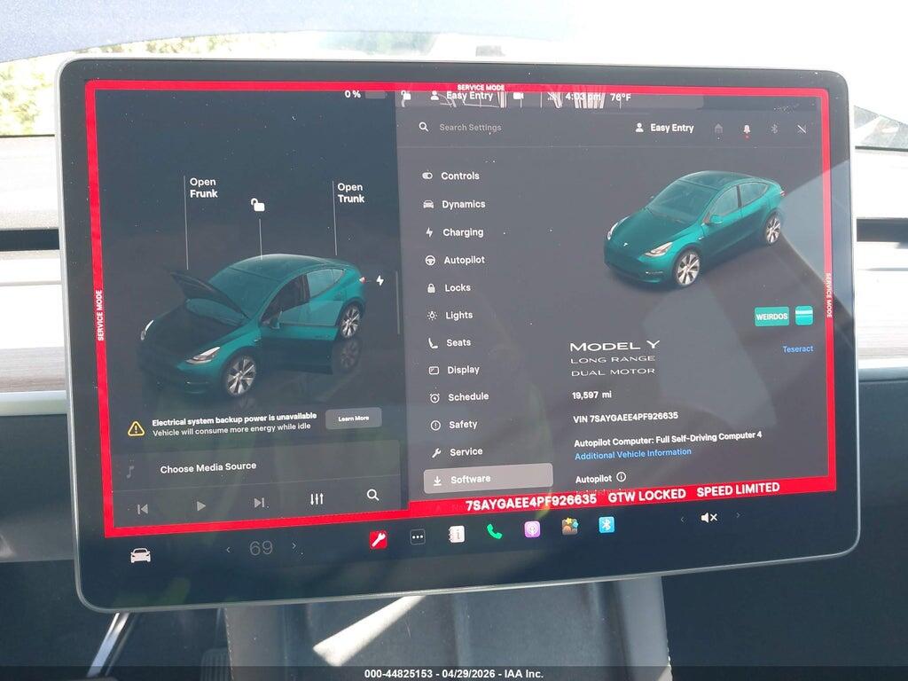 7SAYGAEE4PF926635 2023 TESLA MODEL Y photo no. 11