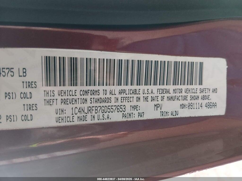 1C4NJRBB0GD685920 2016 JEEP PATRIOT photo no. 9